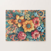 Mooie bloemenboeket legpuzzel (Horizontaal)