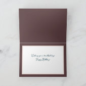 Mooie bloemenboeket roze pioenrozen verjaardag kaart (Binnen)