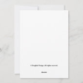 Mooie bloemenboho witte roze tulpen verjaardag feestdagenkaart (Achterkant)