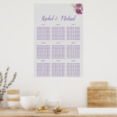 Mooie bloemencharme bruiloft poster (Keuken)