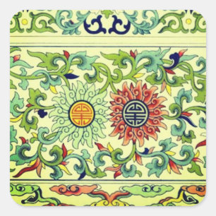 Mooie  bloemenChinees lange levensduur Sticker