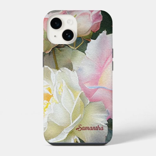 Mooie bloemendesign iPhone hoesje (Achterkant)