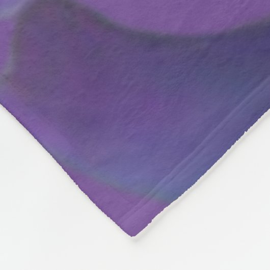 Mooie bloemenfleece deken (Hoek)