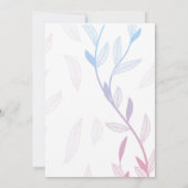 Mooie bloemenframe kaart (Achterkant)