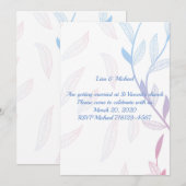 Mooie bloemenframe kaart (Voorkant / Achterkant)