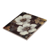 Mooie bloemengouden huis tegels tegeltje (Zijkant)