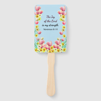 Mooie bloemenkkerk handwaaier