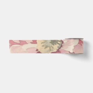 Mooie bloemenkleur potloodillustratie (AI) foto Satijnen Lint