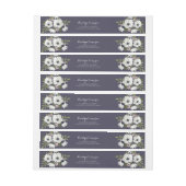 Mooie bloemenkleurige Paarse retour adreslabel (Vel)