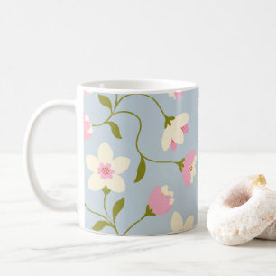 Mooie bloemenkop koffiemok