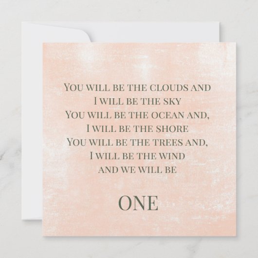 Mooie bloemenkrans (goud) Uitnodiging (Achterkant)