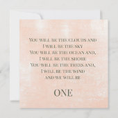 Mooie bloemenkrans ( goud ) Uitnodiging Uitnodigin (Achterkant)