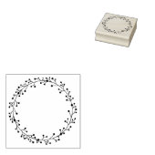 Mooie bloemenkrans Scrapbooking Rubberstempel (Gestempeld)