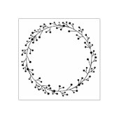 Mooie bloemenkrans Scrapbooking Rubberstempel (Afrduk)