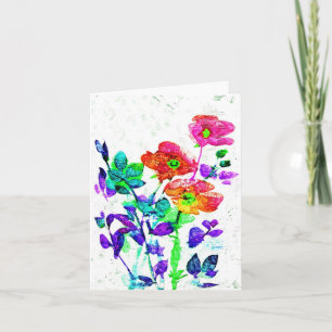 Mooie BloemenKunst Notecards of Wenskaarten Kaart