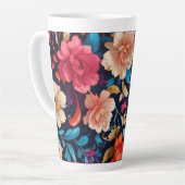 Mooie bloemenmok latte mok (Linkerhoek)