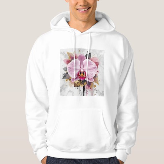 Mooie bloemenontwerp hoodie (Voorkant)