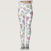 Mooie bloemenpatroon legging (Voorkant)