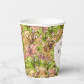 Mooie bloemenpatroon papieren bekers (Rechts)