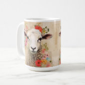 Mooie Bloemenschaap Koffiemok (Voorkant links)