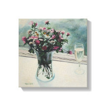 Mooie bloemenschildering op canvas van Pola.B.Alex