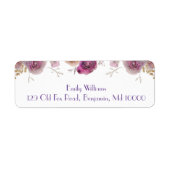 Mooie bloemenschoonheid etiket (Voorkant)