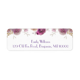 Mooie bloemenschoonheid etiket