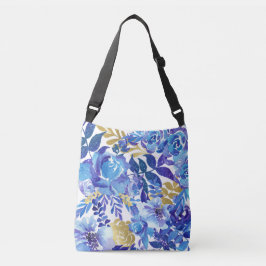 Mooie bloemenschoudertas crossbody tas