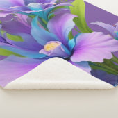 Mooie bloemensherpa deken (3/4)