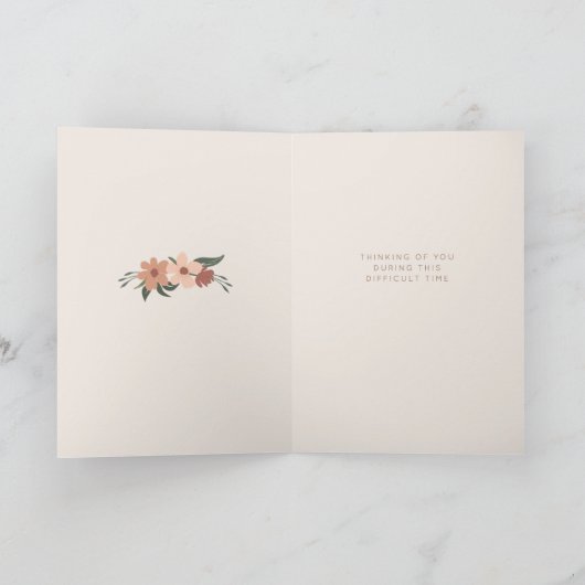 Mooie bloemenspray Sympathie Verlies van Oma Kaart (Binnen)