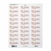 Mooie bloementuin retouradreslabels etiket (Full Sheet)