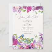 Mooie bloementuin  save the date (Voorkant)