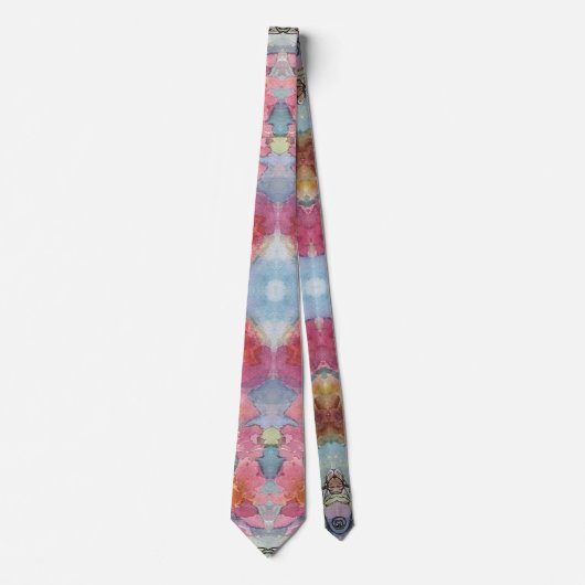 Mooie bloementuin Waterverf schilderij Stropdas (Voorkant)