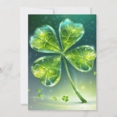 Mooie bloemenuitnodiging kaart (Achterkant)