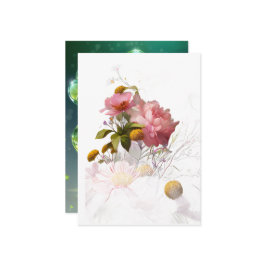 Mooie bloemenuitnodiging kaart