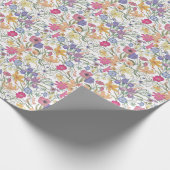 Mooie bloemenveld  illustratie cadeaupapier (Hoek)