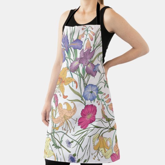Mooie bloemenveld  illustratie schort (Insitu)