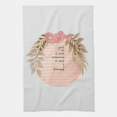 Mooie bloemenweergave theedoek (Verticaal)