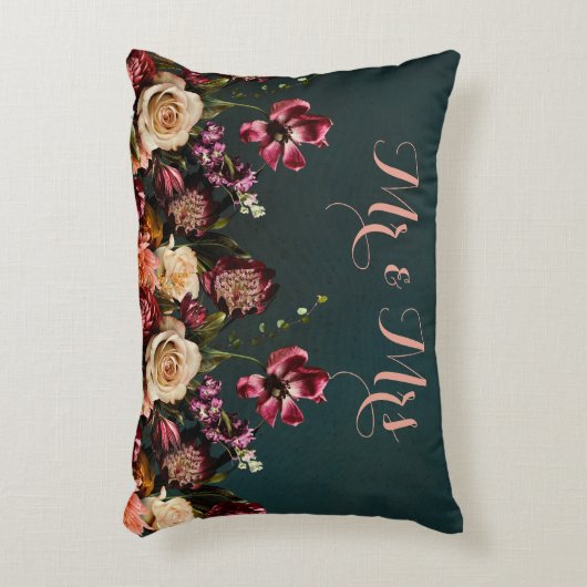 Mooie bloemetjes bruiloft kloosters decor accent kussen (Voorkant(Verticaal))