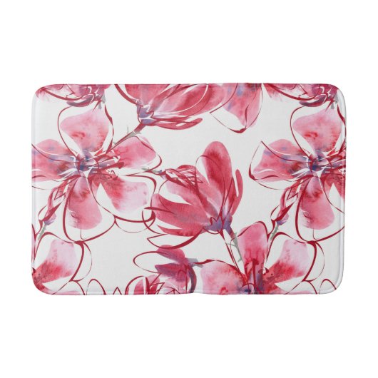 Mooie bloemetjesbadmat badmat (Voorkant)