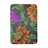 Mooie bloemetjesbadmat badmat (Voorkant Verticaal)