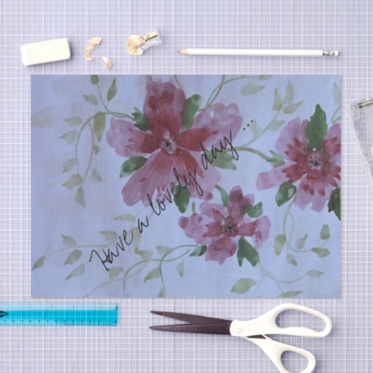 Mooie bloemetjeswinkel tissuepapier (Craft)