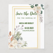 Mooie bloemgoud flyer (Voorkant)