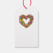 Mooie Bloemhartvormige Label Cadeaulabel (Voorkant)