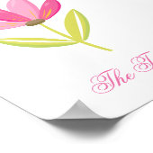 Mooie bloemhomeschool poster (Hoek)