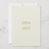 Mooie Bloemige Aquarel Trouw Uitnodiging (Achterkant)