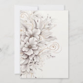 Mooie bloemige botanische trouwkaart kaart (Voorkant)