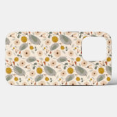 Mooie bloemige botanische vogel Cute Patroon Case-Mate iPhone Case (Achterkant (horizontaal))