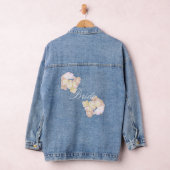 Mooie bloemige bruid denim jacket (Hangar)