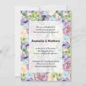 Mooie bloemige bruiloft kaart (Voorkant)